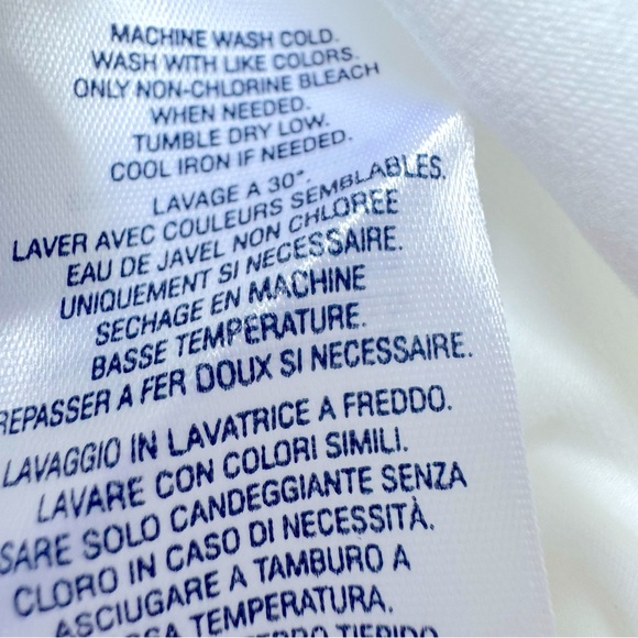 Polo Ralph Lauren Girl’s White Leggings with Detailed Hem Size 5 - Picture 8 of 8